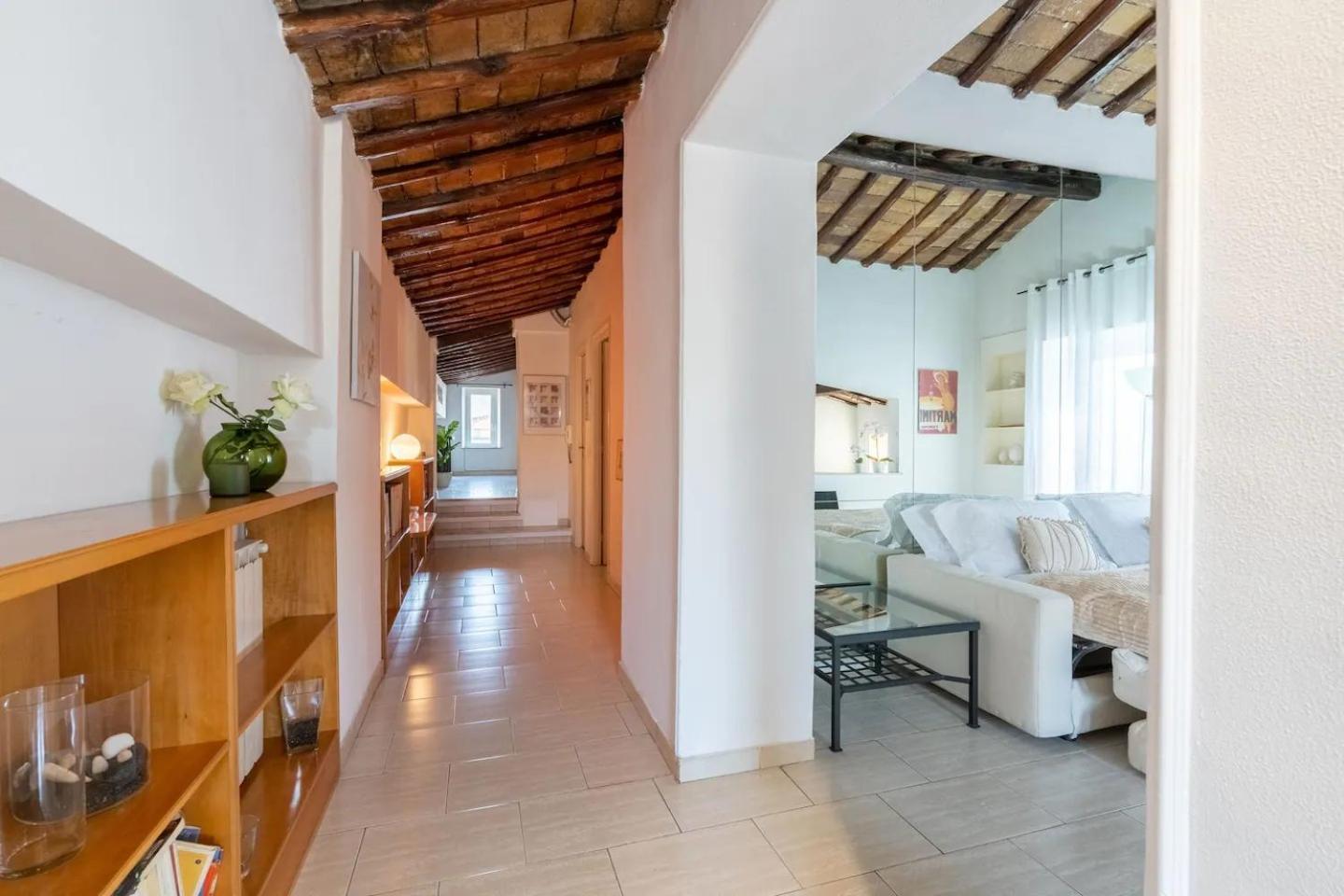 15 Min From Piazza Venezia Skyline Sanctuary In Trastevere Appartement *